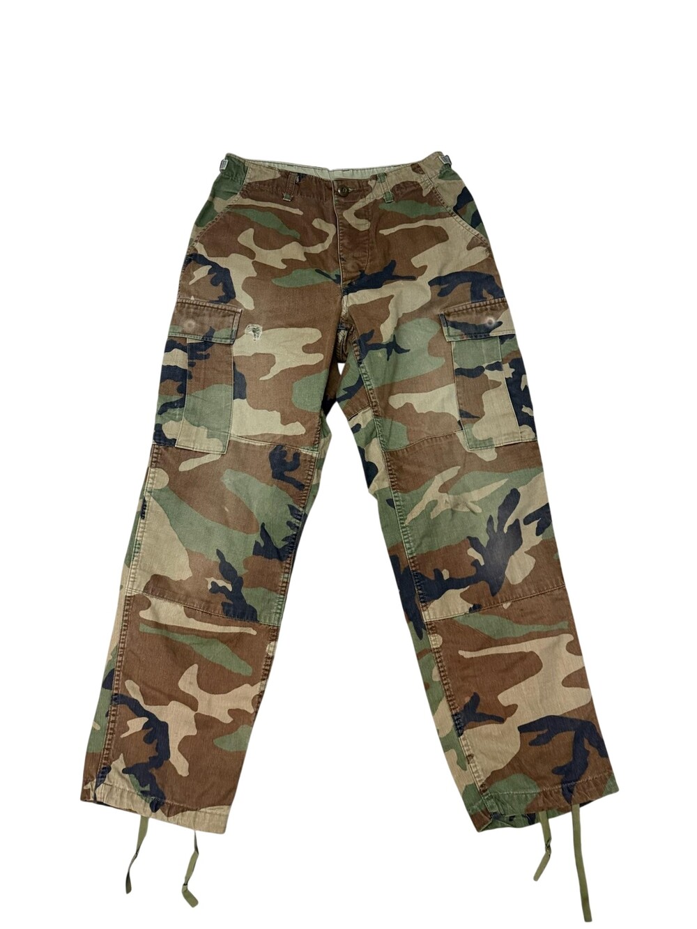 Propper Cargo Pants Mens Small Woodland Camo Adjustable Waist Army Field BDU